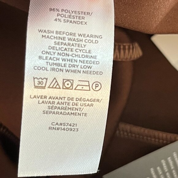 NWT Loft skinny leggings pants faux suede brown 6 women - Picture 12 of 13